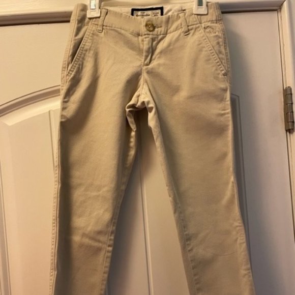 Abercrobie & Fitch Kids Khaki Pants - 10 Slim - Picture 1 of 3